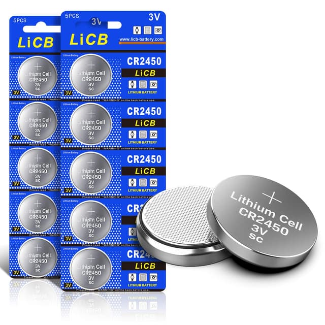 Angebot: LiCB 10 Stück CR2450 3V Lithium Knopfzellen
