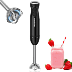 🌟 Bonsenkitchen Pürierstab, Stabmixer Elektrischer, 1000W Edelstahl Rührstab 🌟 Angebot bei HelloDeals