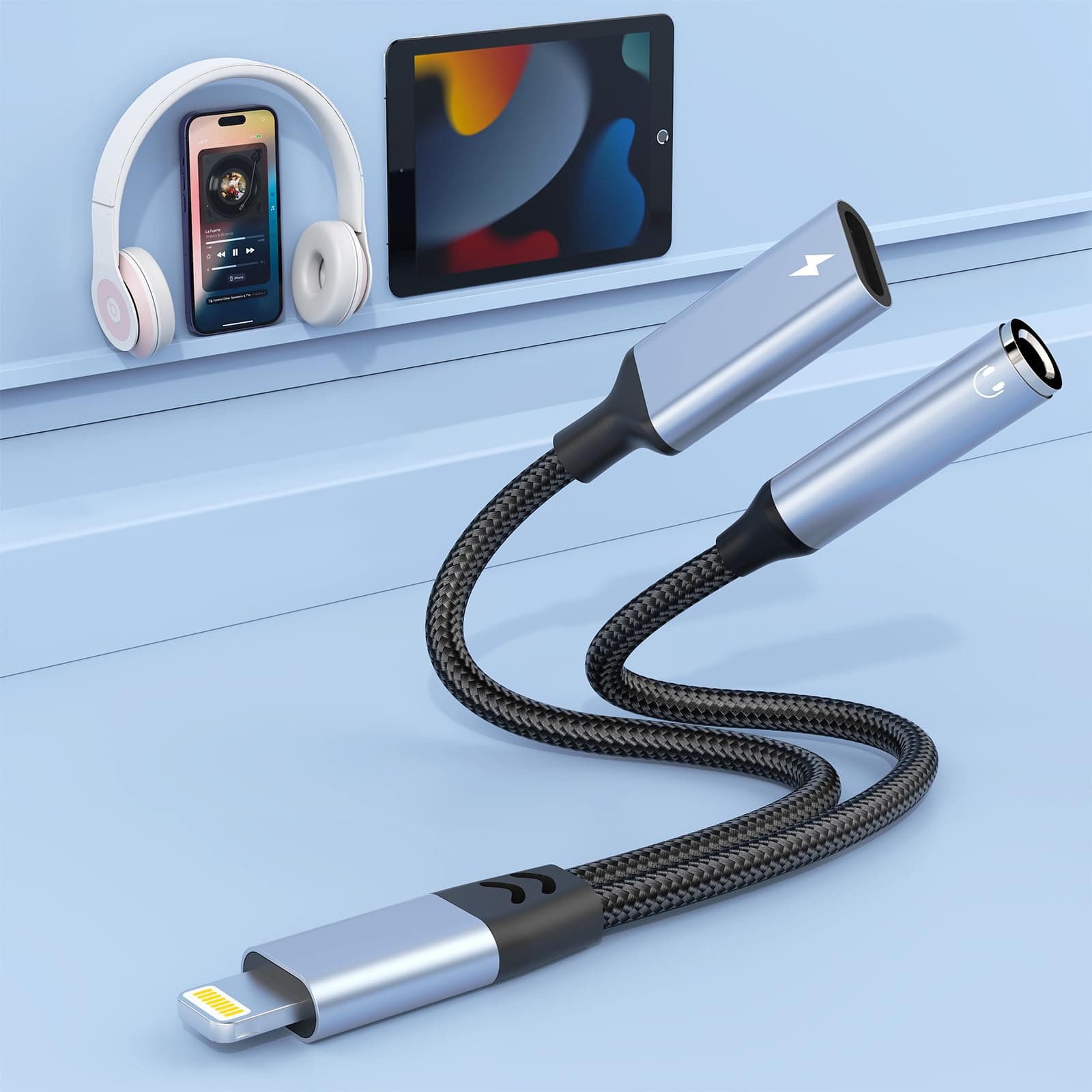 🎧 2 in 1 Kopfhörer Adapter für iPhone 📱🎶