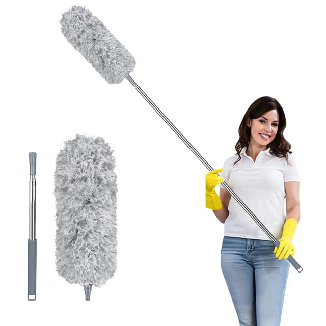 Fogray Staubwedel Teleskop Waschbar Duster Lang Ausziehbar Bis 237cm 🌟