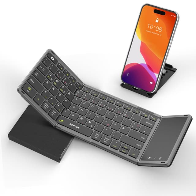 🔥 Angebot: Seenda Faltbare Bluetooth Tastatur mit Touchpad