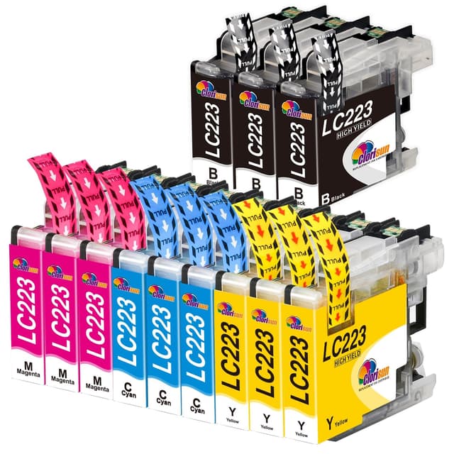 🌟 Clorisun LC223 Kompatibel für Brother LC223 LC223XL Druckerpatronen (12er-Pack) LC223-12 🌟