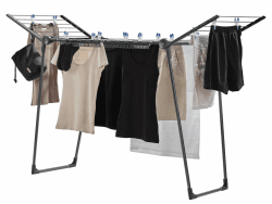 Leifheit Standtrockner Pegasus 150 Solid Black Edition 🌟 Stabil und Standfest 🦢 Angebot bei HelloDeals