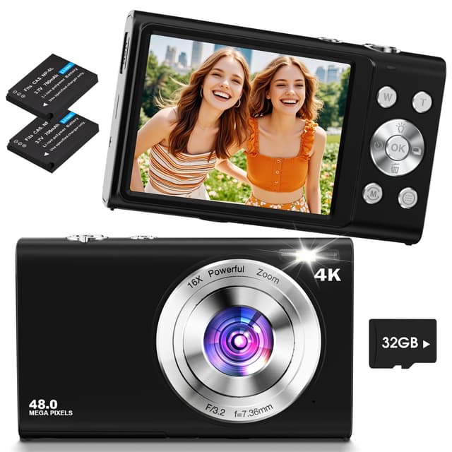Digitalkamera 4K, Lecnippy 48MP Autofokus Kamera Fotokamera 📸