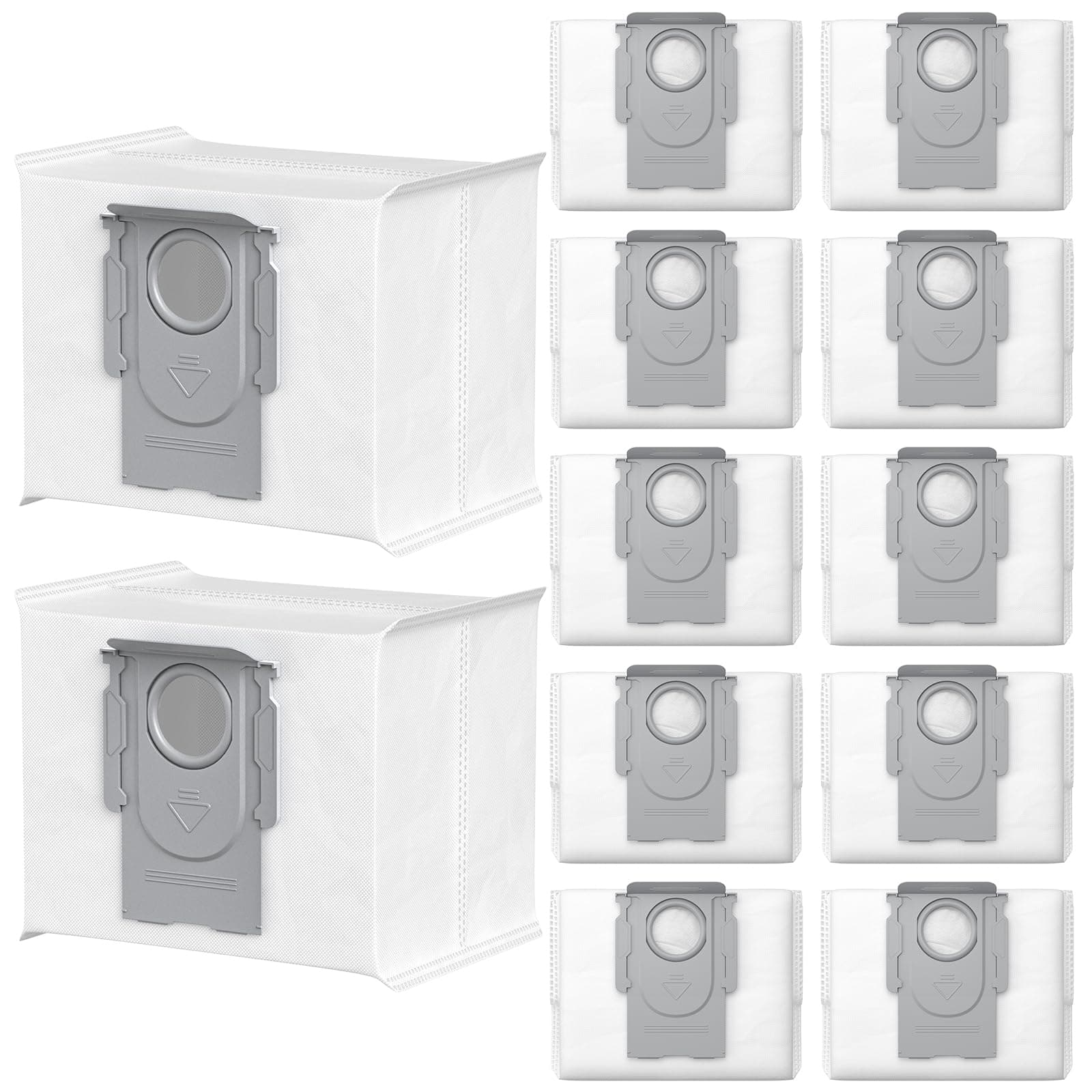 12 Stück Staubbeutel für Roborock S8+ S8 Pro Ultra S8 Maxv ultra S7 MaxV Ultra S7 Pro Ultra Q7+ Q7 Max+ T8 Q5+ G10S PRO Q7 Max+ Q8 Max+ Staubsauger Absaugstation