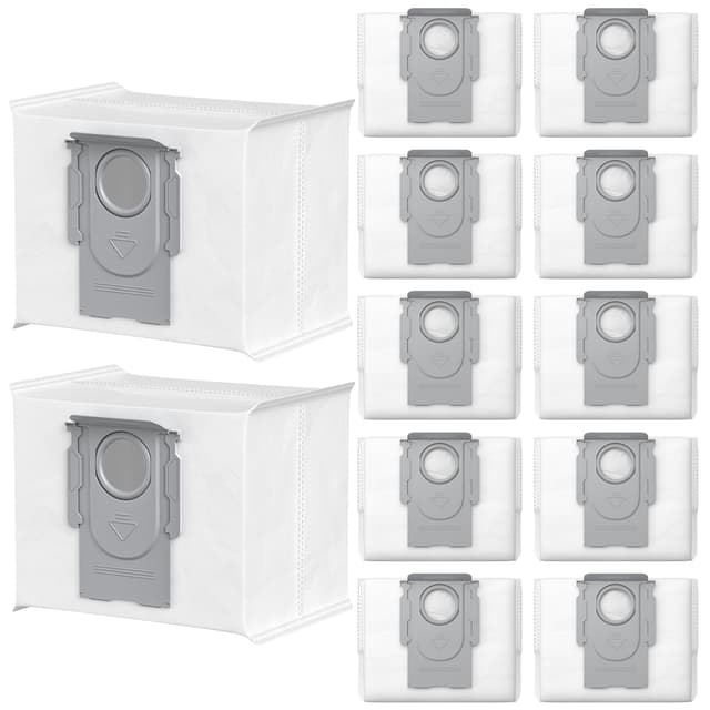 12 Stück Staubbeutel für Roborock S8+ S8 Pro Ultra S8 Maxv ultra S7 MaxV Ultra S7 Pro Ultra Q7+ Q7 Max+ T8 Q5+ G10S PRO Q7 Max+ Q8 Max+ Staubsauger Absaugstation