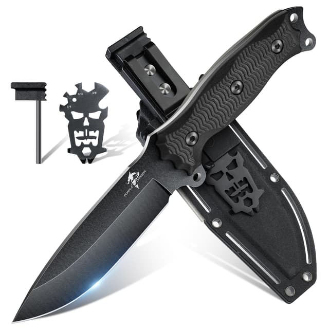 Purple Dragon Outdoor Messer Survival Feststehendes Gürtelmesser 🐉🔪