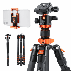 K&F Concept 172cm Carbon Stativ, D255C4(SA255C1) 📸🔝 Angebot bei HelloDeals