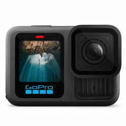 GoPro HERO13 Black – Wasserdichte Actionkamera mit 5,3K60-Video, 27MP-Foto + HB-Serie Objektivkompatibilität Angebot bei HelloDeals