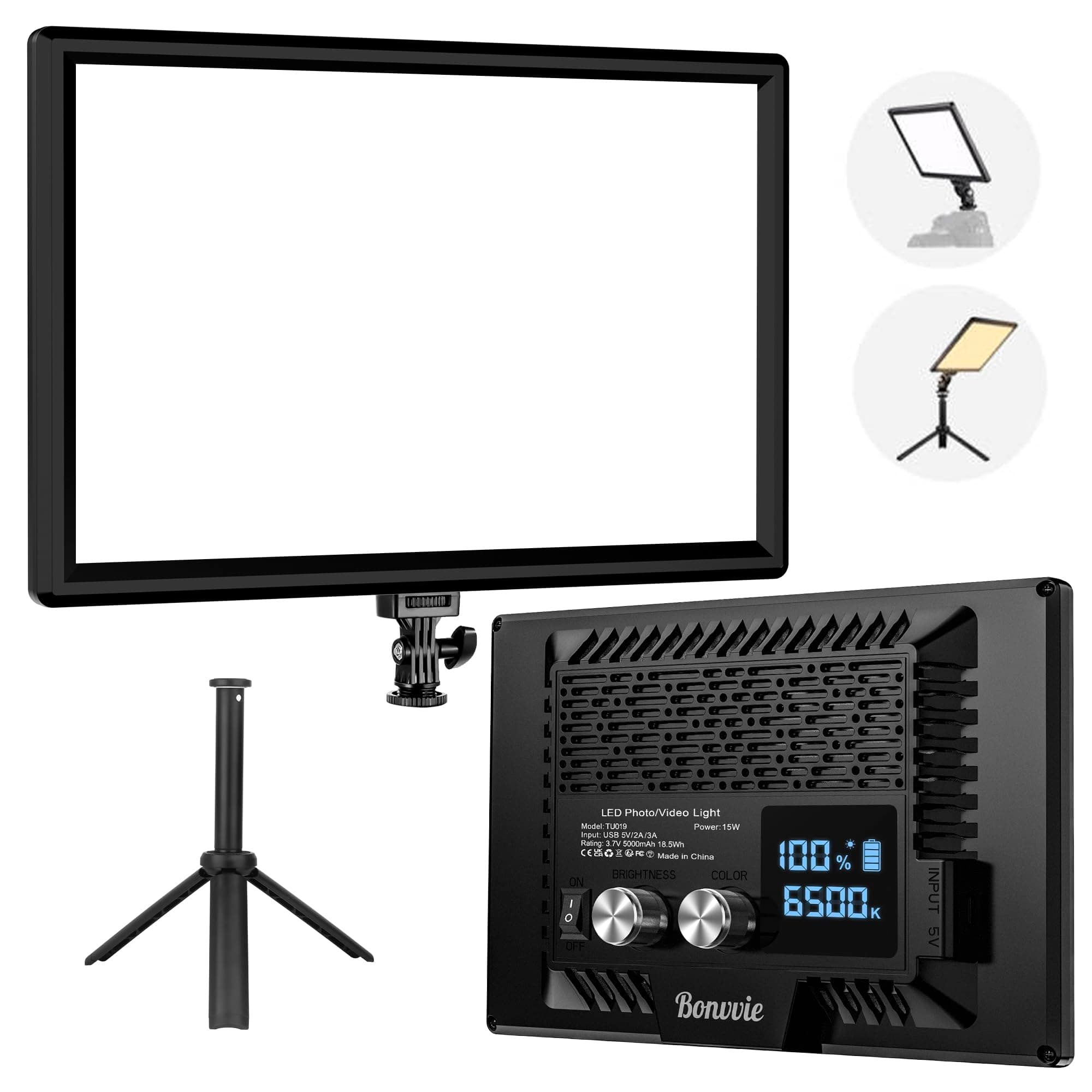 Bonvvie LED Videoleuchte Kit DE09 📸🎥
