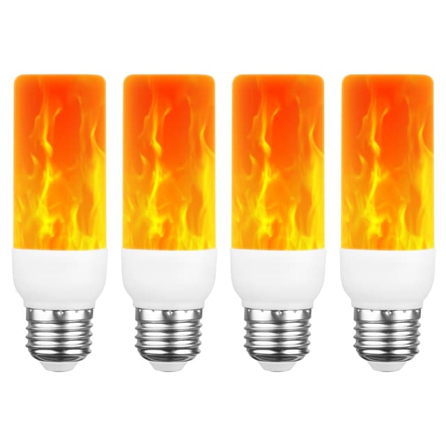 🔥🌟 AUAUY LED Flammen Glühbirne, 2W E27 Flammeneffekt Glühbirnen, 3 Beleuchtungsmodi 🌟🔥