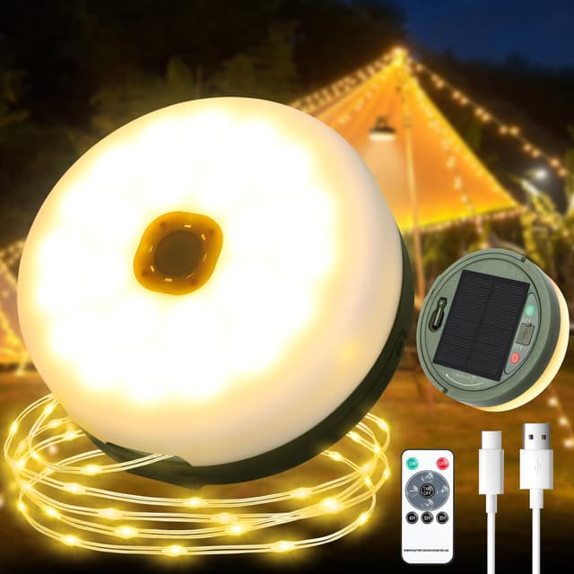 EccoCove Camping Lichterkette Solar 🏕️🌞