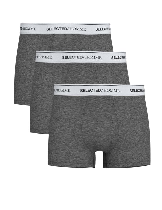 🔥 ANGEBOT: SELETED HOMME Herren Boxershorts (3er Pack) S Medium Grey Melange