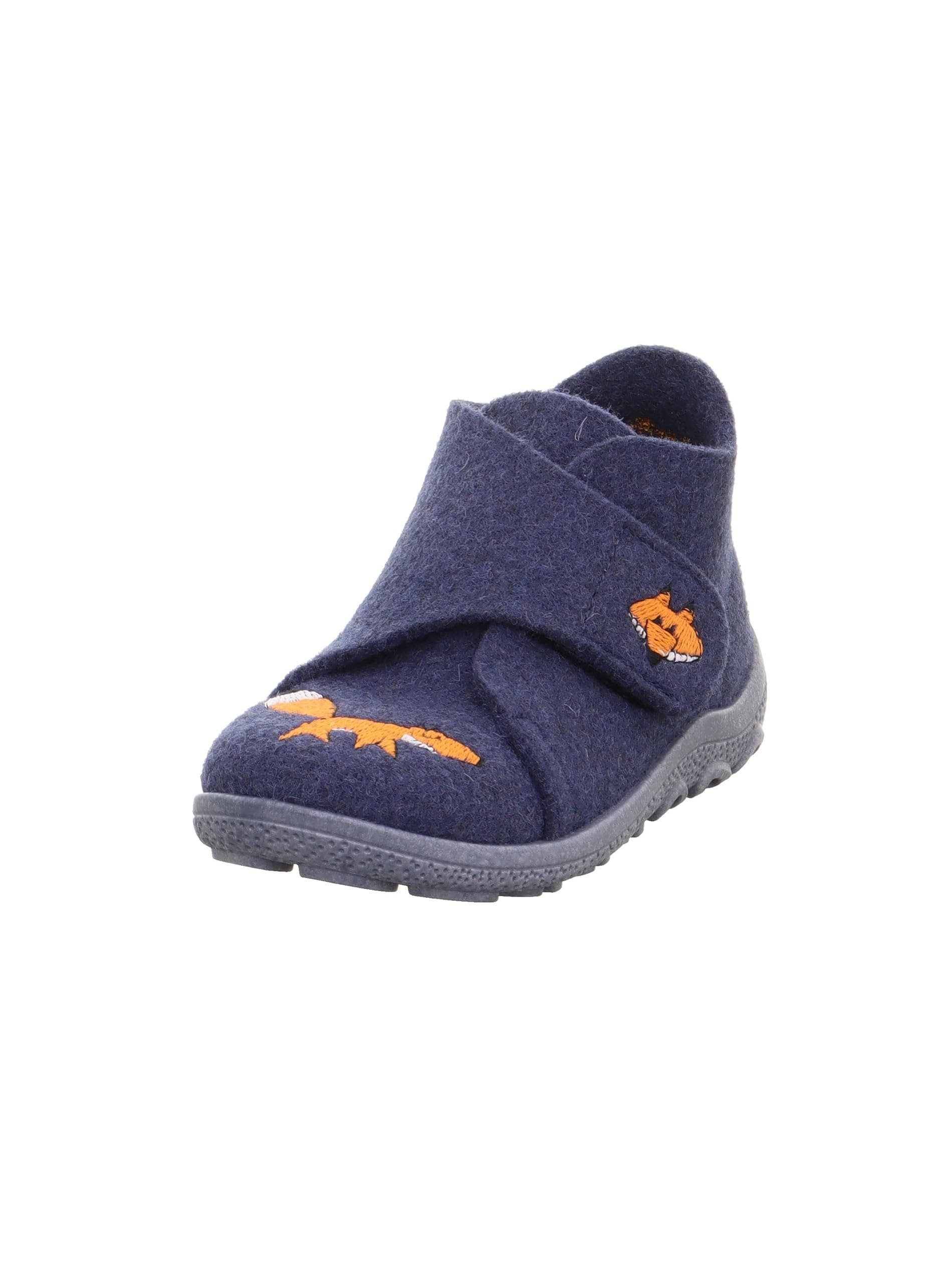🎉 Superfit Jungen Happy Octi Hausschuh 20 EU Weit Blau Orange 8000 Angebot! 🎁