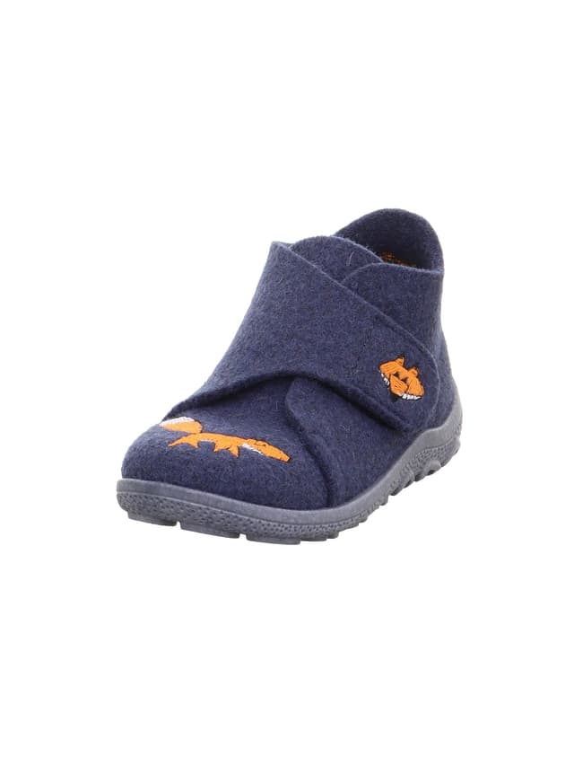 🎉 Superfit Jungen Happy Octi Hausschuh 20 EU Weit Blau Orange 8000 Angebot! 🎁