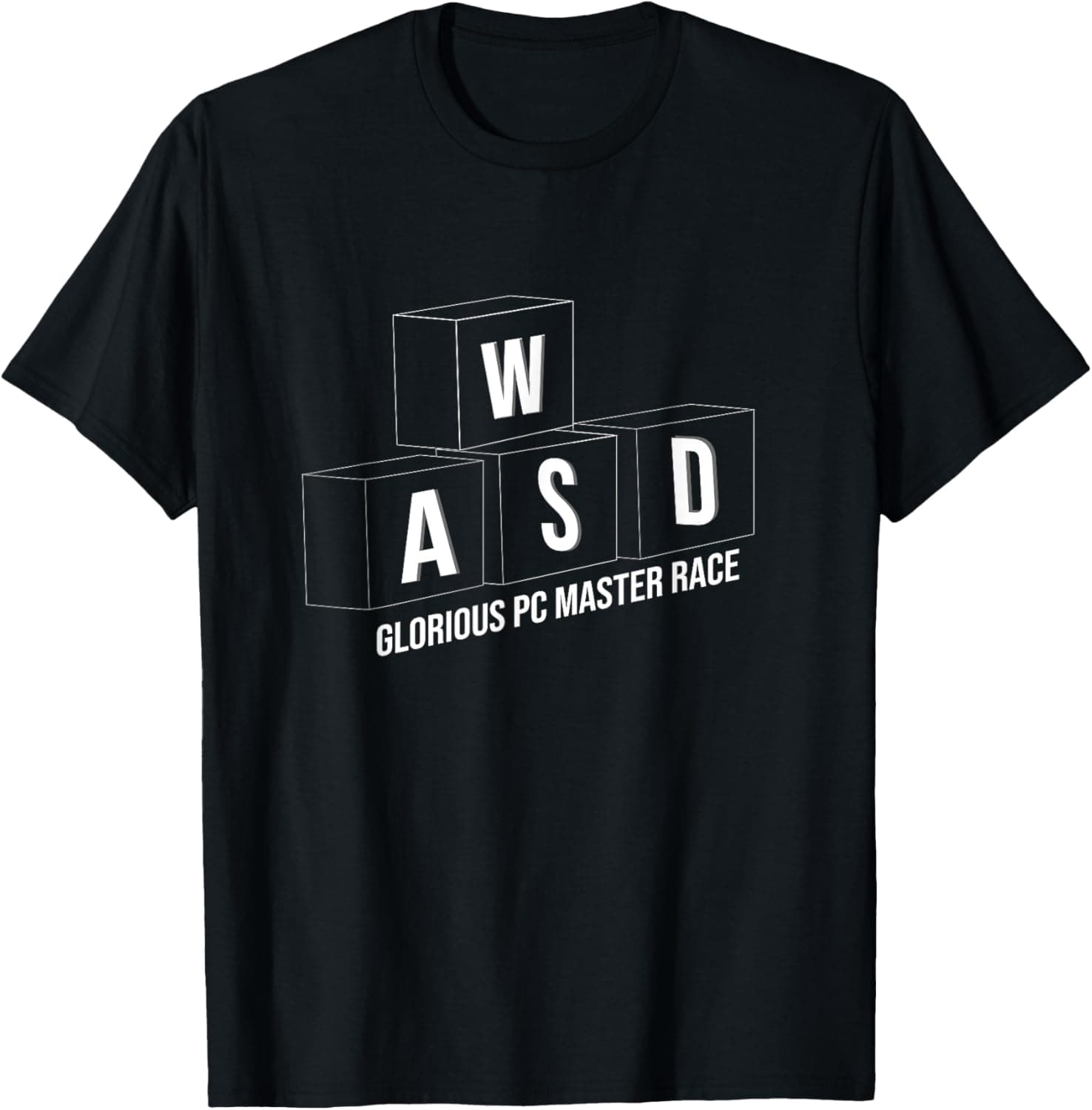 🎮🖥️ PC Master Race Gaming WASD Tastatur Gaming Spruch T-Shirt 🎮🖥️