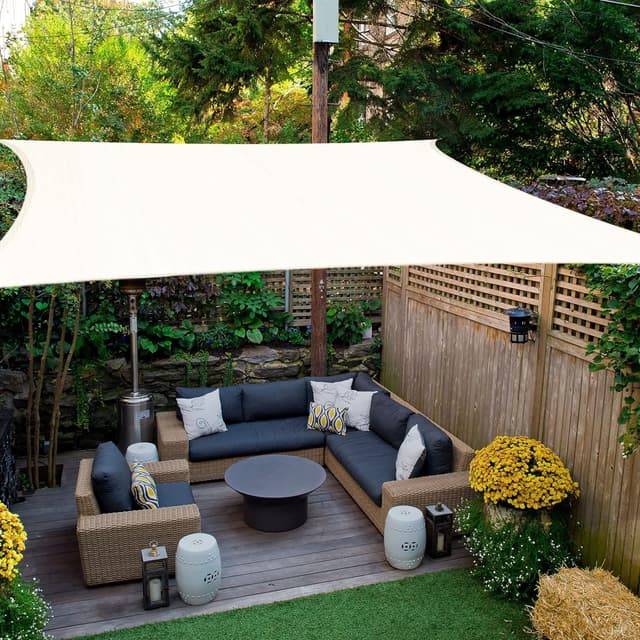 HAIKUS Sonnensegel 4x4 m Weiß Quadratisch ☀️ Premium UV Schutz ⛱️ Atmungsaktiv & Wetterbeständig 🌿