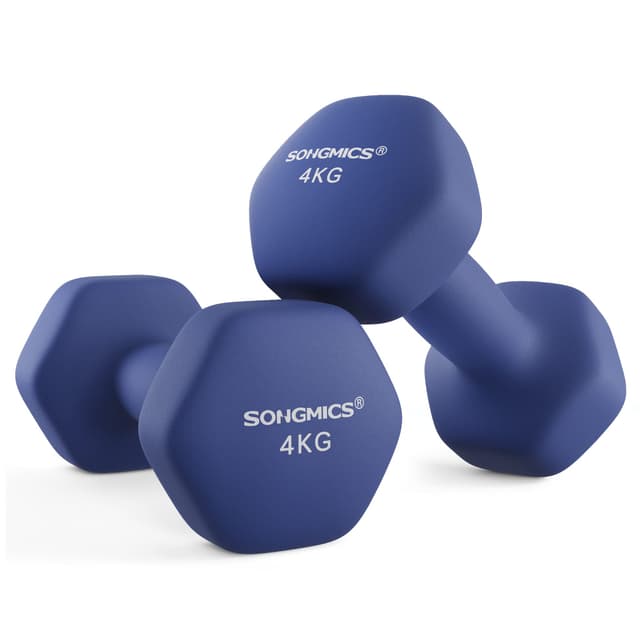 SONGMICS Hanteln, 2er Set, Hexagon, Neopren-Beschichtung - Krafttraining & Workout