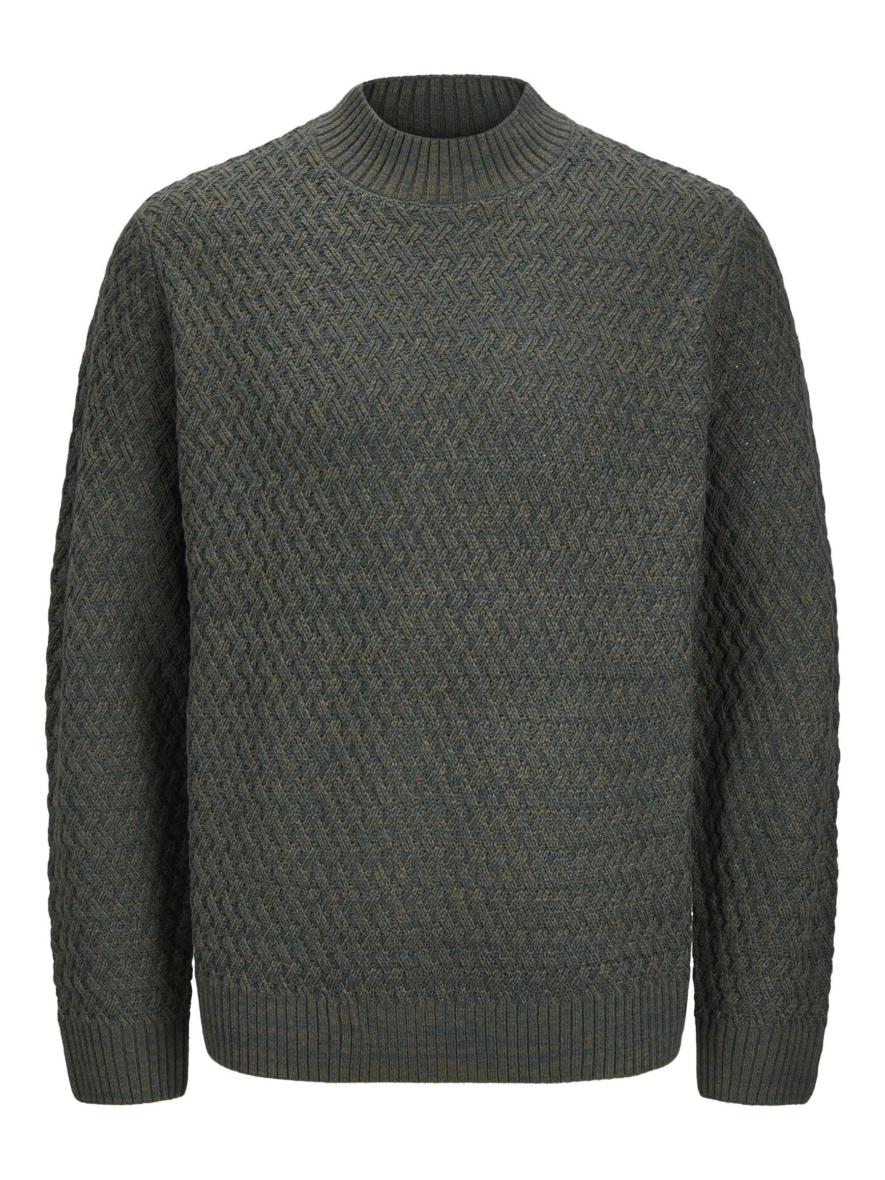 🔥 Super Deal! JACK & JONES Male Strickpullover S Olive Night