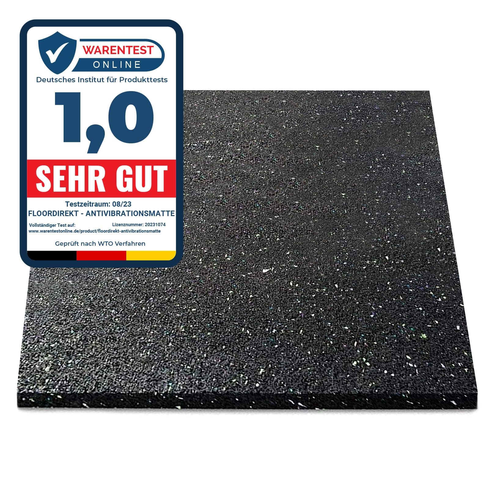 Floordirekt Premium Antivibrationsmatte 60x60cm - Made in Germany - 🛠️🔊
