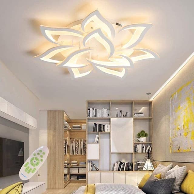 LED Deckenleuchte Dimmbar mit Fernbedienung 🌟 Modernes Design für gemütliche Atmosphäre