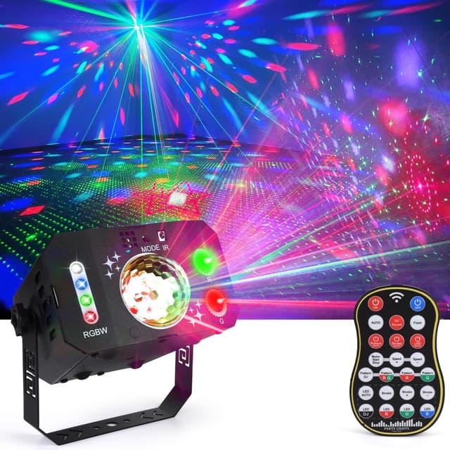 🎉 Discolicht Partylicht mit 3-in-1 Effekten 🌟