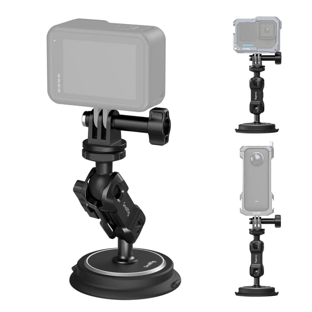📸🚗 SMALLRIG Magnetische Saugnapfhalterung 2-in-1 für Gopro - Nur für Eisenoberflächen
