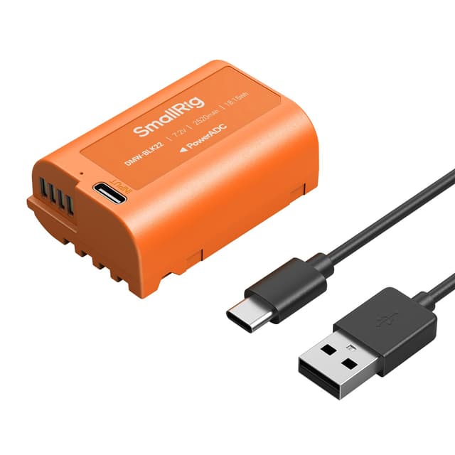 📸 SMALLRIG Kamera Batterie für DMW-BLK22 2520mAh USB-C Ersatzakku