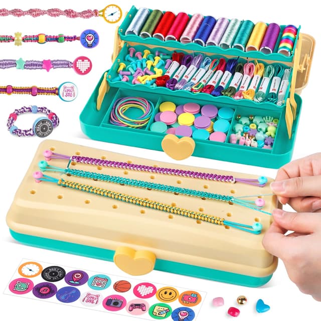 Freundschaftsarmband-Bastelset für Mädchen 🌈🎨