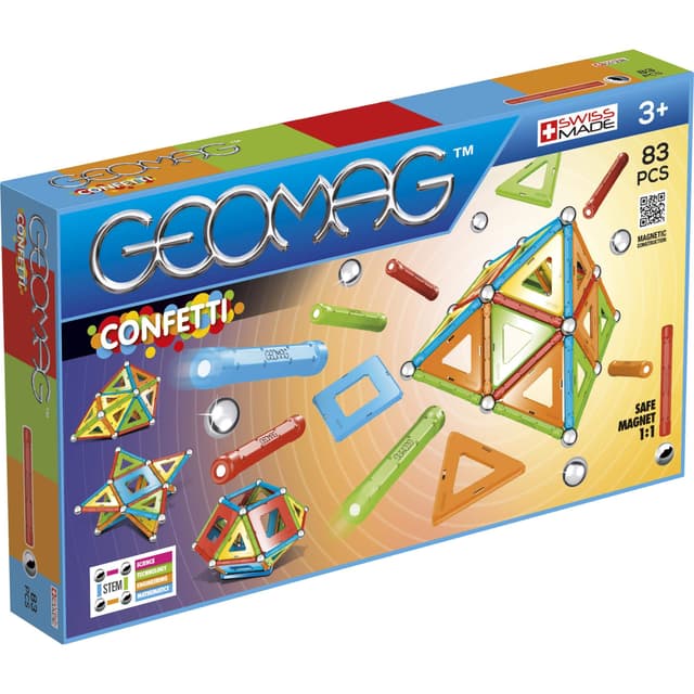 🌟 Super Deal: Geomag Classic Confetti Magnetkonstruktionen und Lernspiele 83-teilig