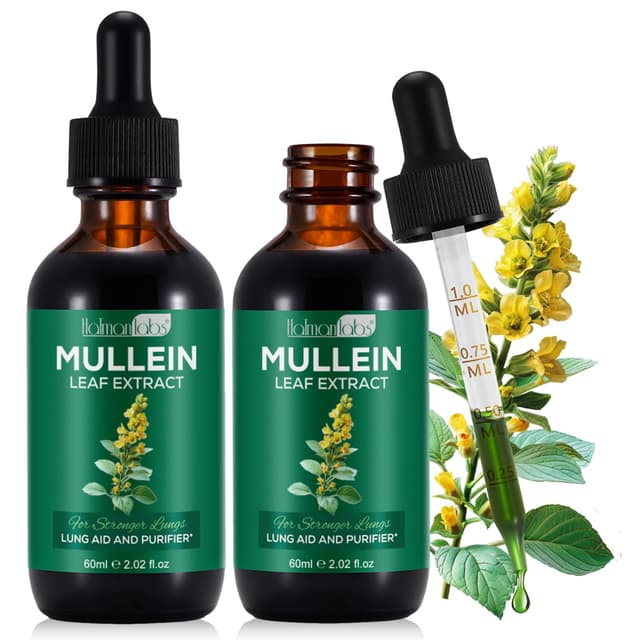 Königskerze-Extrakt Mullein Leaf Extract Tropfen zur Gesundheitsergänzung 120 ml (1er Pack) 🌿