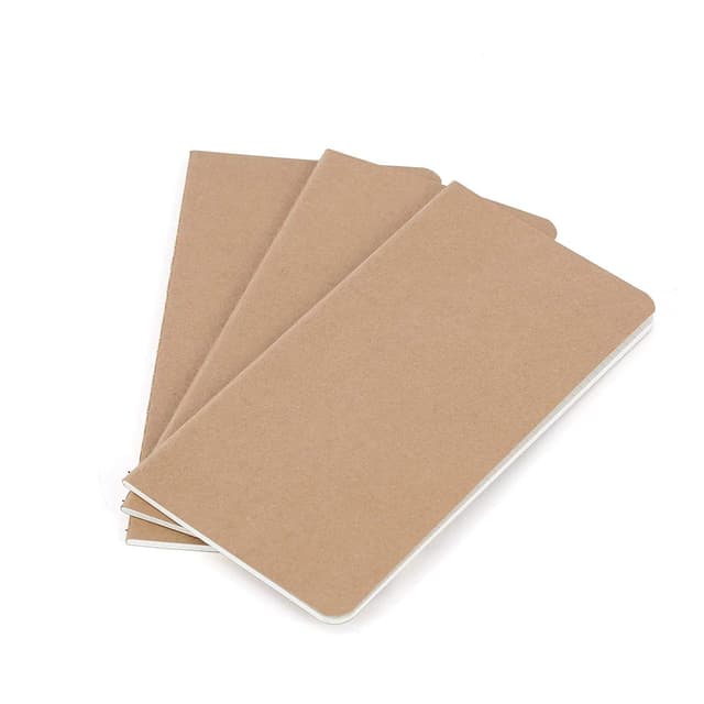 📓 Wanderings Notizbuch Einlagen - 21cm x 11cm - Punktiertes Papier - 3er Set