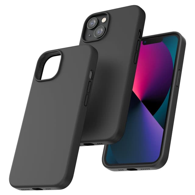 📱🛡️ TOCOL iPhone 13 Silikonhülle: Stoßfest, Anti-Rutsch, Kratzfest - Schwarz
