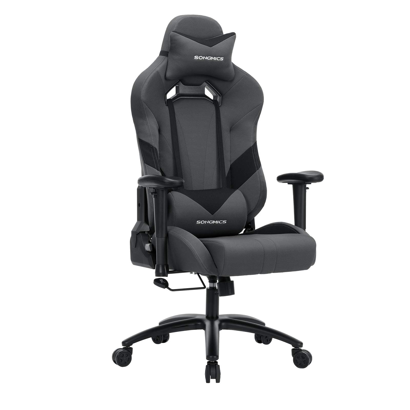 🎮 Songmics Bürostuhl Gaming Stuhl Chefsessel ergonomisch RCG13G Grau-Schwarz 🪑
