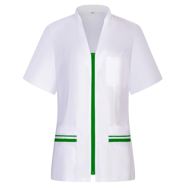 MISEMIYA - Arbeitskleidung Frau Kurze ÄRMEL UNIFORM KLINIK Krankenhaus Reinigung TIERARZT Gesundheit GASTGEWERBE -712 XS Apple Green 21 🌟👩‍⚕️💚