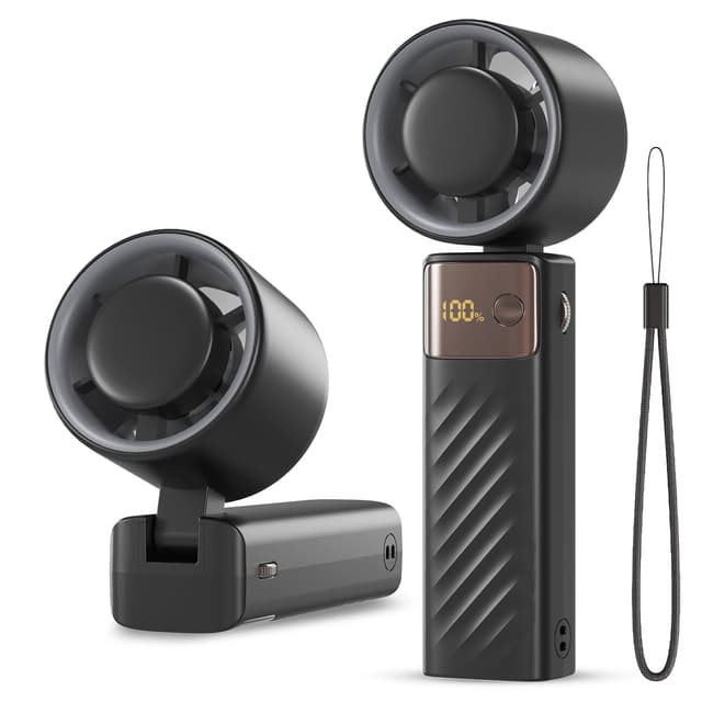 Fitabok Handventilator - Tragbarer Mini Ventilator 🌀 USB Wiederaufladbar 🌞 199 Windgeschwindigkeiten