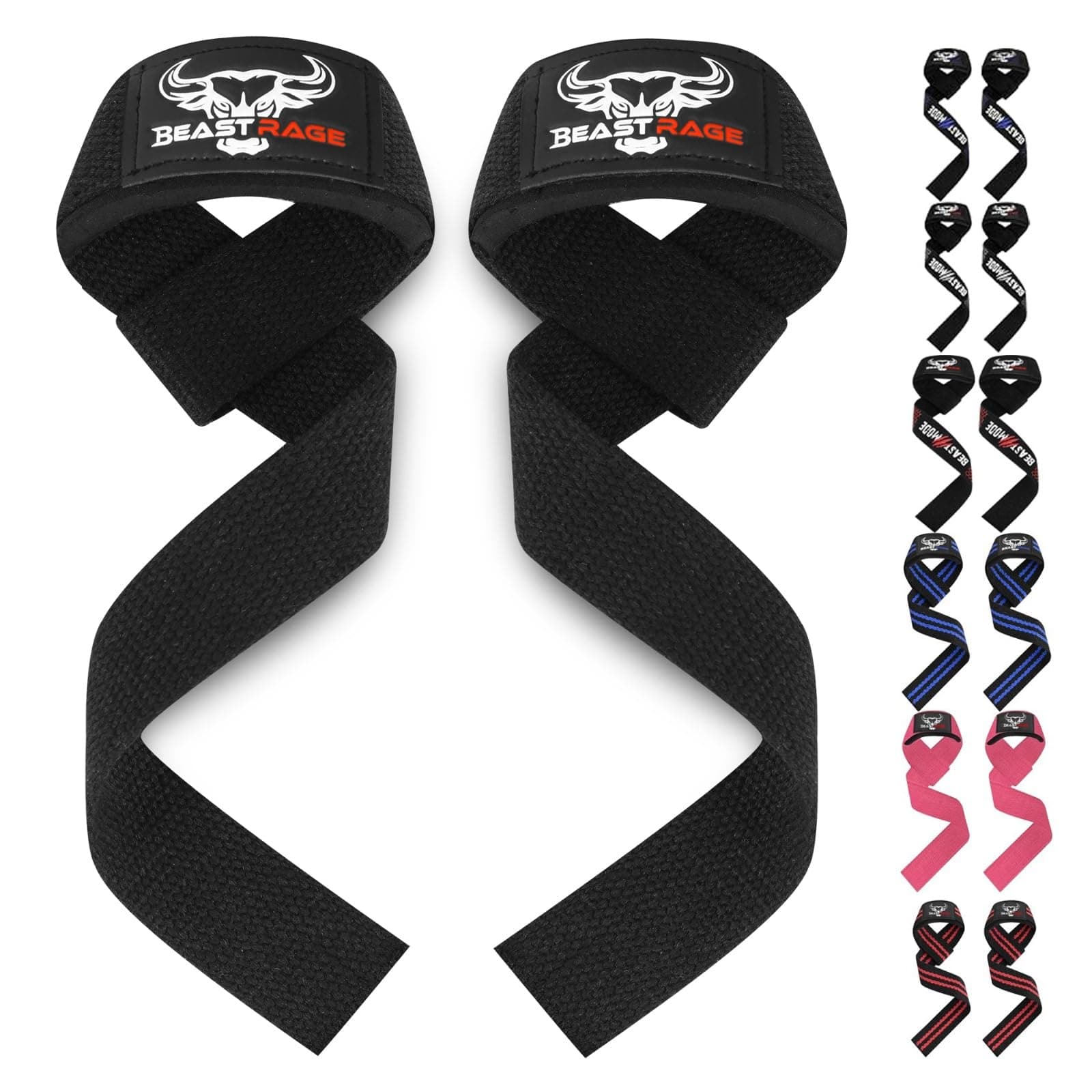 BEAST RAGE - Zughilfen für Krafttraining (Fitness Straps)