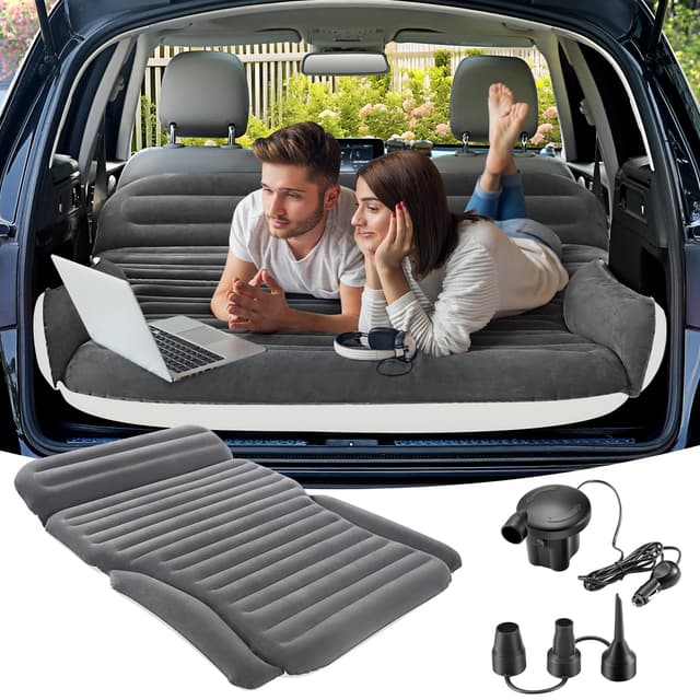 Aufblasbare SUV-Luftmatratze für Auto, LKW und Camping 🚗💤 - tragbares Autobett inkl. 2 Kissen und Pumpe