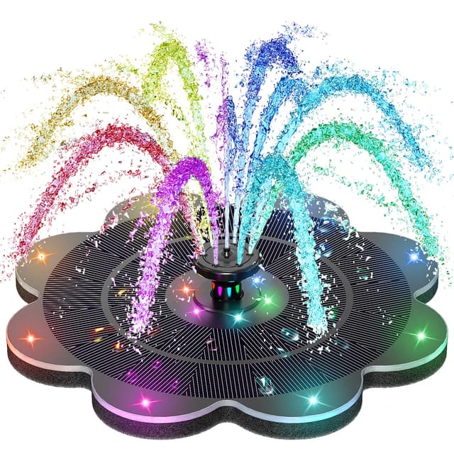 🌞🌈 SZMP Solar Springbrunnen LED - 2025 Neue 3.5W 2000mAh Akku