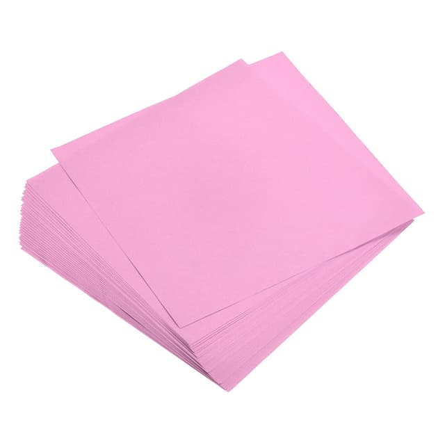 🌈 Sourcing Map Origami Papier Beidseitig Rosa 5,9"x5,9" Viereckig für DIY 50 Blätter