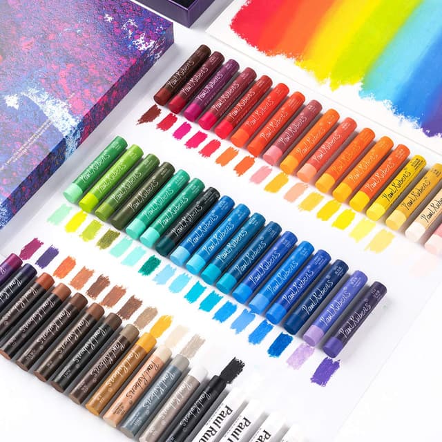 Paul Rubens Ölpastellkreide Set, 48 Farben 🎨 Weiche Pastellfarben 🥭 Ungiftig für Künstler, Studenten und Kinder