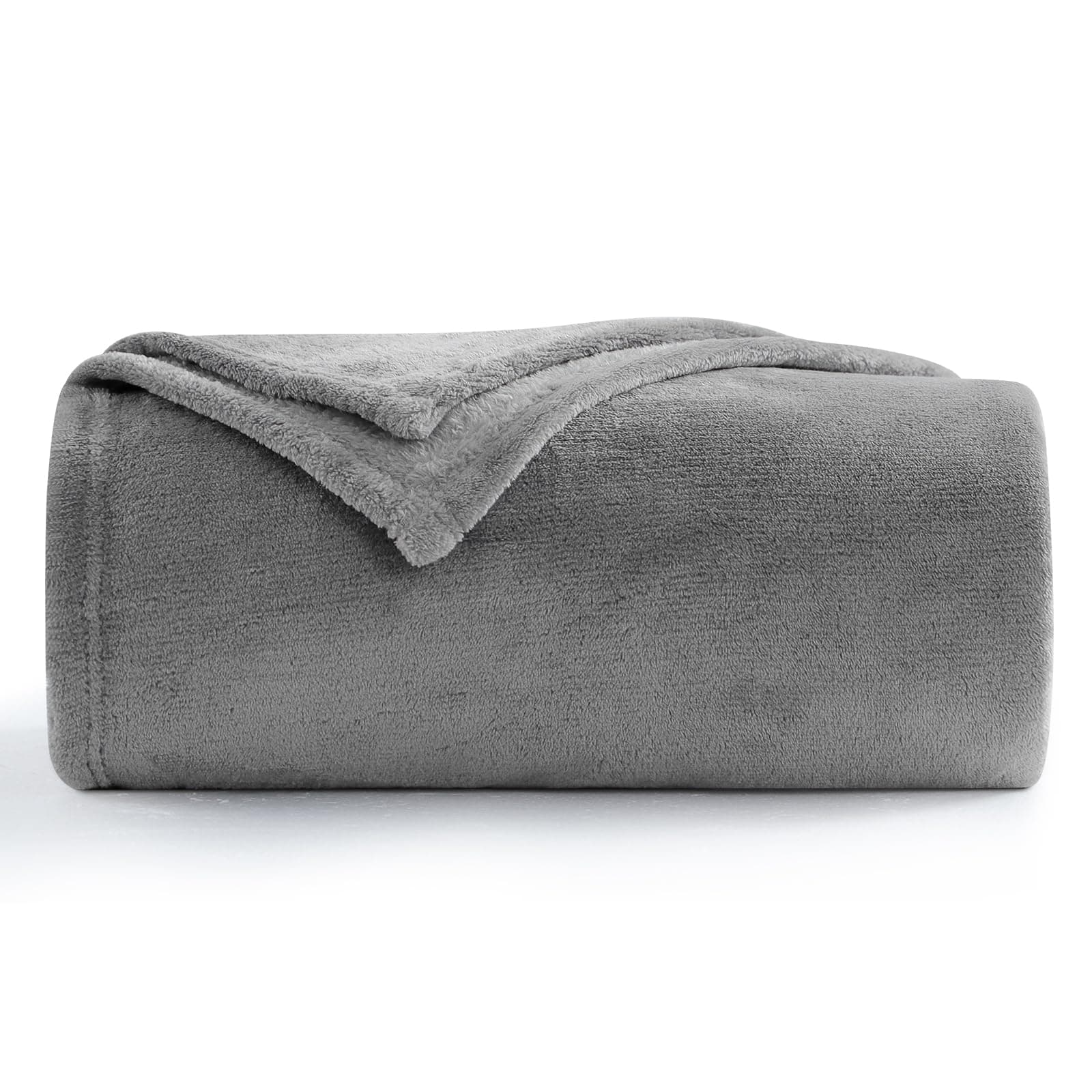 Aisbo Kuscheldecke Flauschig Decke Grau - Fleecedecke 150x200 cm XL Warme Sofa Decke 😍