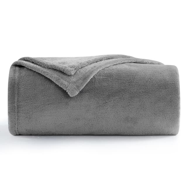 Aisbo Kuscheldecke Flauschig Decke Grau - Fleecedecke 150x200 cm XL Warme Sofa Decke 😍