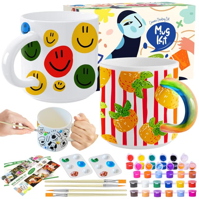 Roaxkois Keramik Bemalen Set - Kreatives Keramik Bastelset 🎨