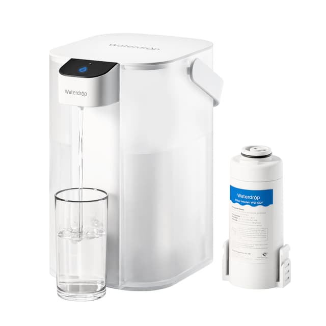 Waterdrop Sofortiger Elektrischer Wasserfilter Krug, 3.5L - Reduziert Chlor, Blei, Quecksilber