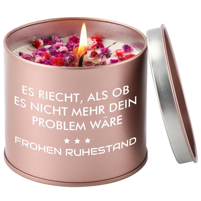 PRSTENLY Duftkerze Ruhestandsgeschenk 🕯️