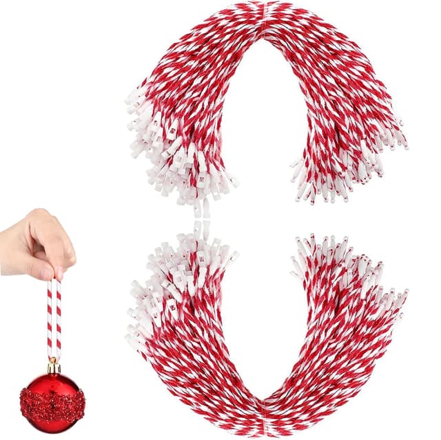 🎄 UCLEVER 200 Stück Weihnachtsschmuck Aufhänger Snap Locking String