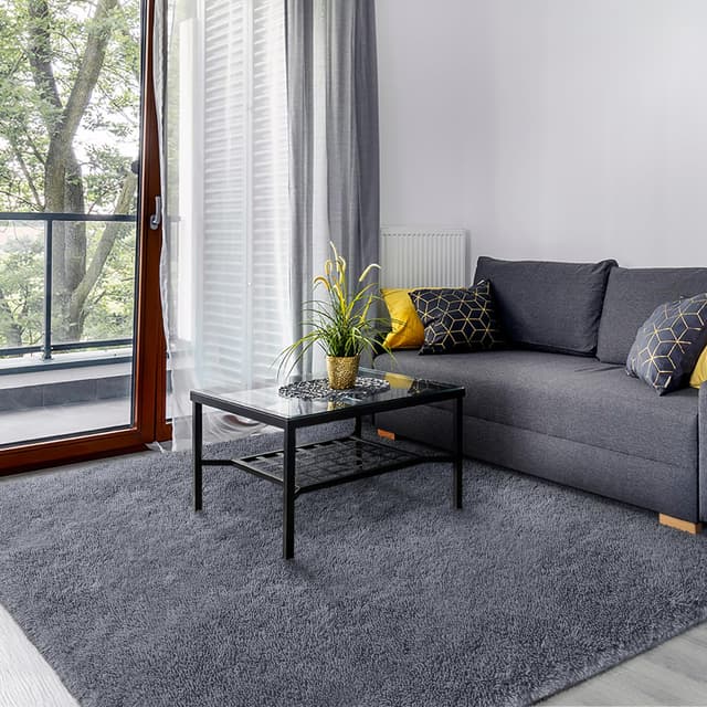 🌟 Luxuriöser Hochflor Teppich für Wohnzimmer & Schlafzimmer 🌈