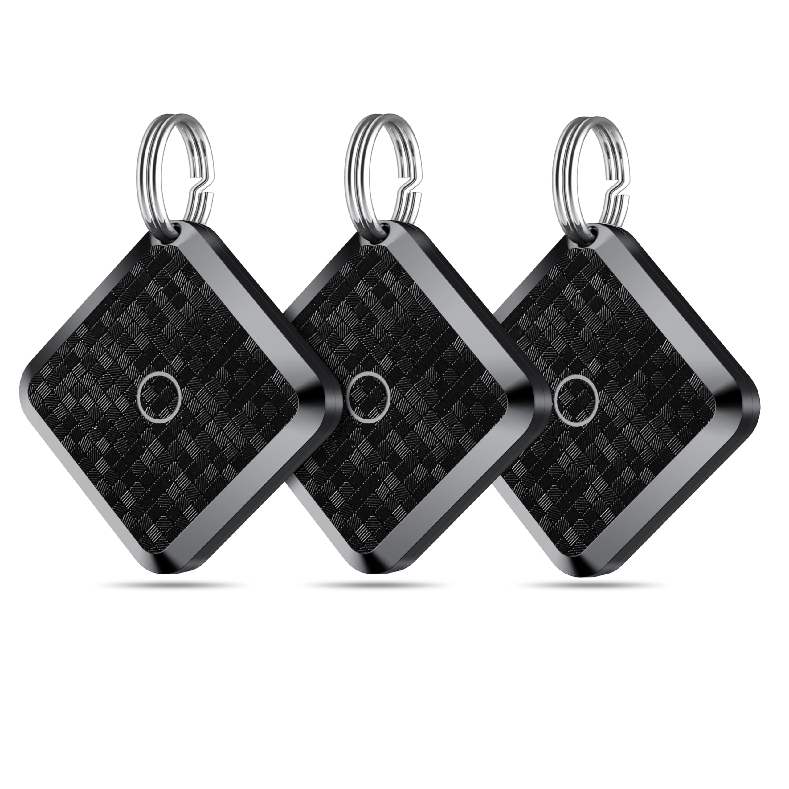 🔑🔍 Smart Tag Schlüssel Tracker für iOS - IP67 Wasserdicht - Gepäckfinder - Schlüsselfinder - 3er Pack Schwarz