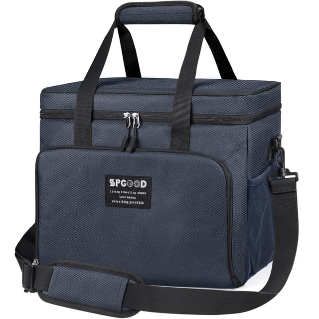 🌞 SPGOOD Kühltasche 30L Blau 🌊 Picknicktasche Isoliert Faltbar 🍔 Gefriertasche Lunchtasche